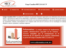 Tablet Screenshot of gruposicc.com.mx